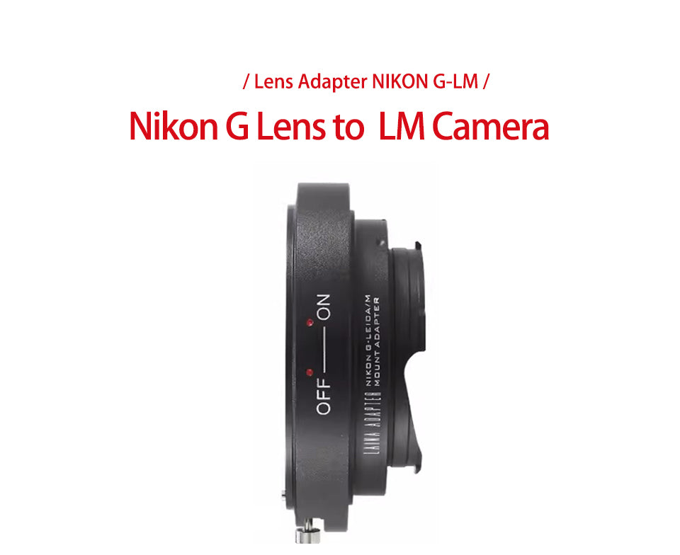 LAINA adapter Nikon AI G mount lens to Leica M camera