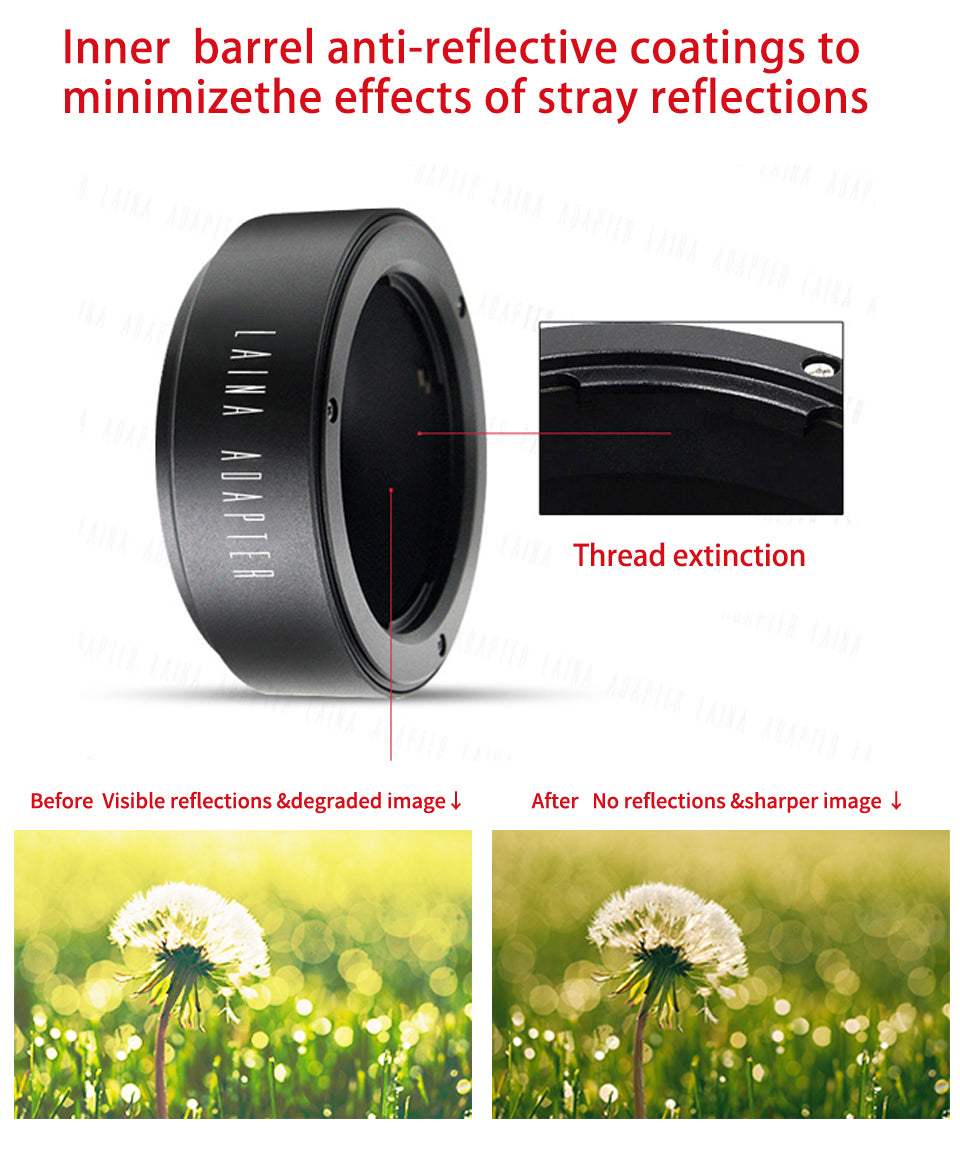 Laina adapter ring Suitable for ZEISS CY lenses Convert to Olympus M4/3 BMPCC