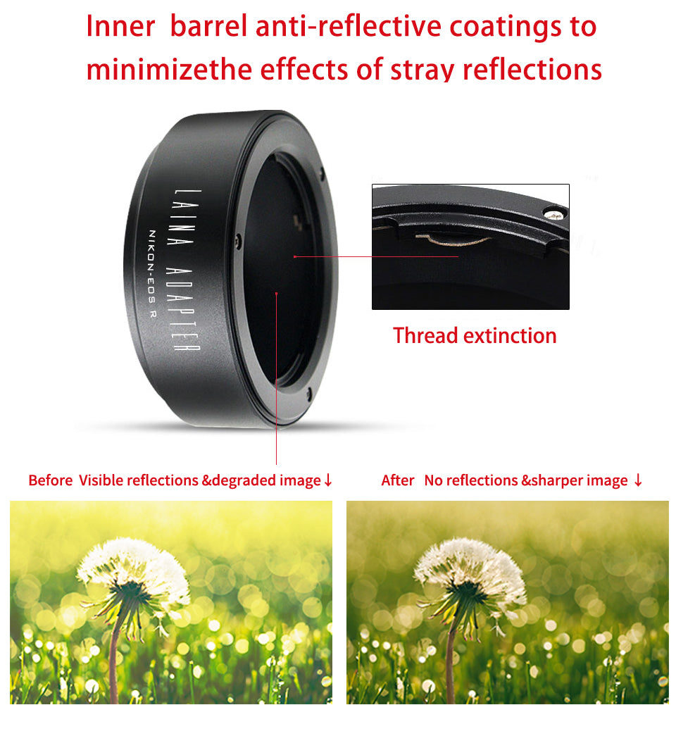 Nikon AI AIS D lens to Canon eosr RP RF R8 R50 micro single adapter ring