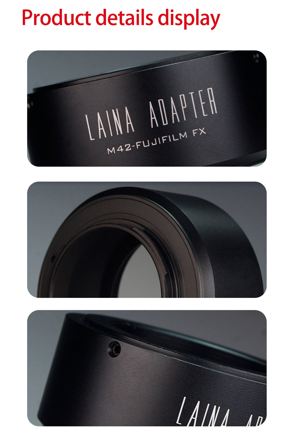 LAINA M42 to Fuji X Adapter for M42 Lens Fit Fujifilm X-T5 X-Pro3 X-E4 XF Mirrorless