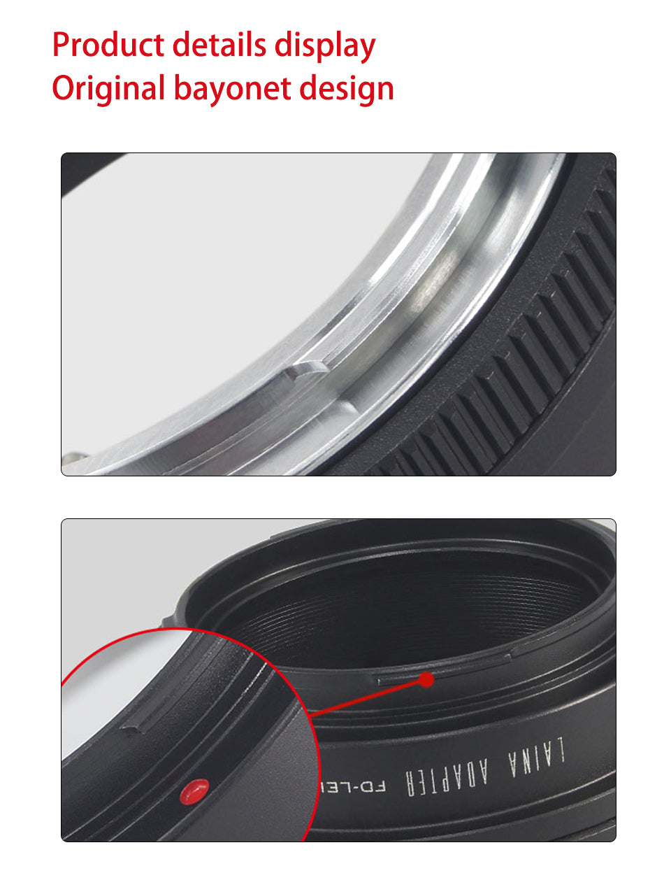 Laina Lens Adapter Canon FD FL to Leica LT T Sigma LP Panasonic S1 S5 L Mount Camera