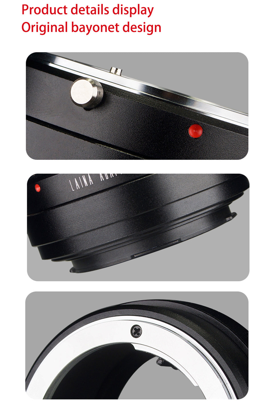 LAINA is suitable for Nikon AI AIS G F-port lens to Leica LT adapter ring