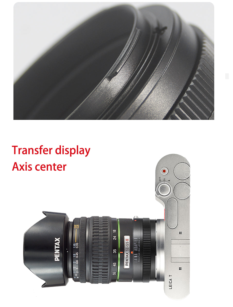Laina adapter ring is suitable for Pentax DA PK lens to Panasonic S1 L, Sigma FP Leica LT T
