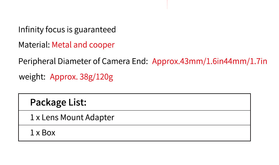 Laina is suitable for CY-LM adapter ring, suitable for Zeiss ZEISS lens to LEICA M