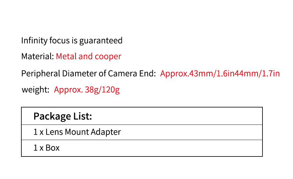 Laina LM-EOS Lens Adapter for Leica M Mount to Canon EOS DSLR Camera Full Metal