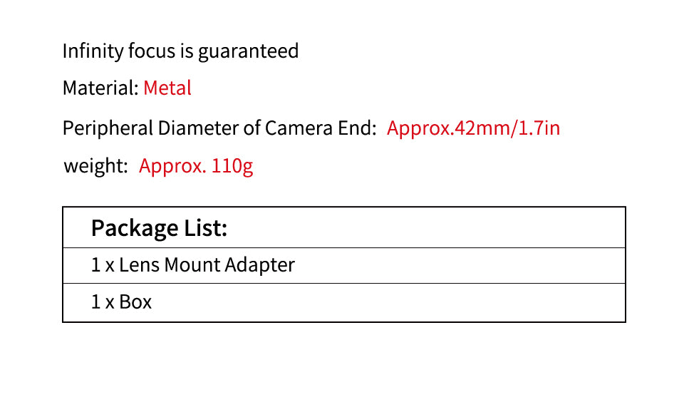 LAINA Nikon AIS D lens to LEICA M camera adapter ring