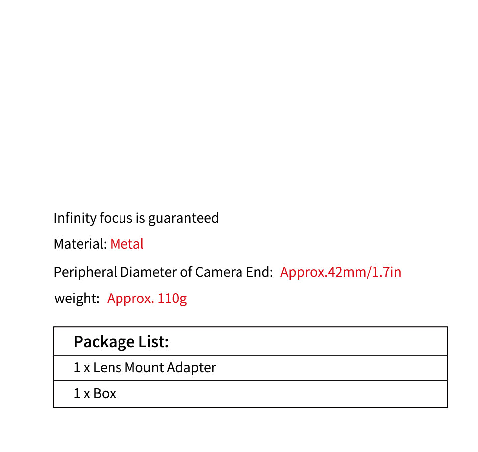 Leina is suitable for Zeiss ZEISS YC CY lens to Leica LT TL2 T Panasonic S1 L adapter ring