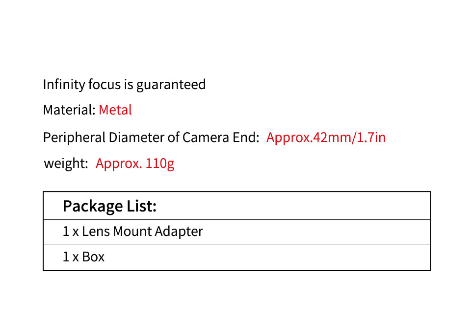 Laina Adapter EXA to Leica LM M M3 M6 M9 M10 Camera