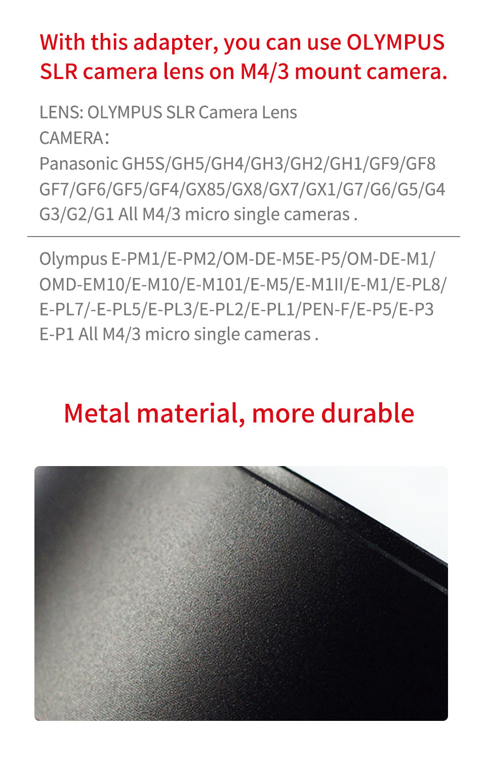 OM lens to M43 BMPCC M4/3