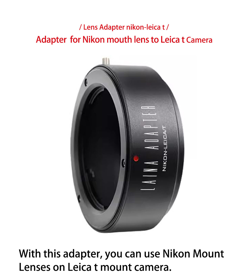 Leina is suitable forNIKON AIS F-port to Sigma Panasonic S1 SL FP Leica T adapter ring