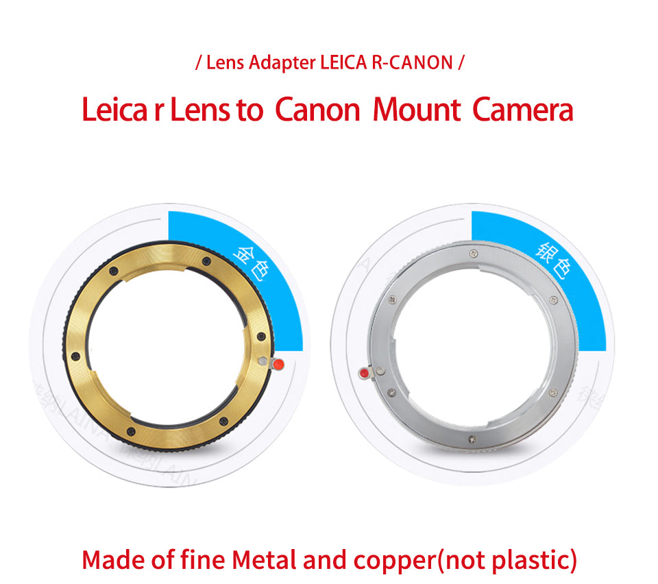 Laina adapteLEICA LR R to EF EOS Canon High Compatibility Adapter Ring BMCC