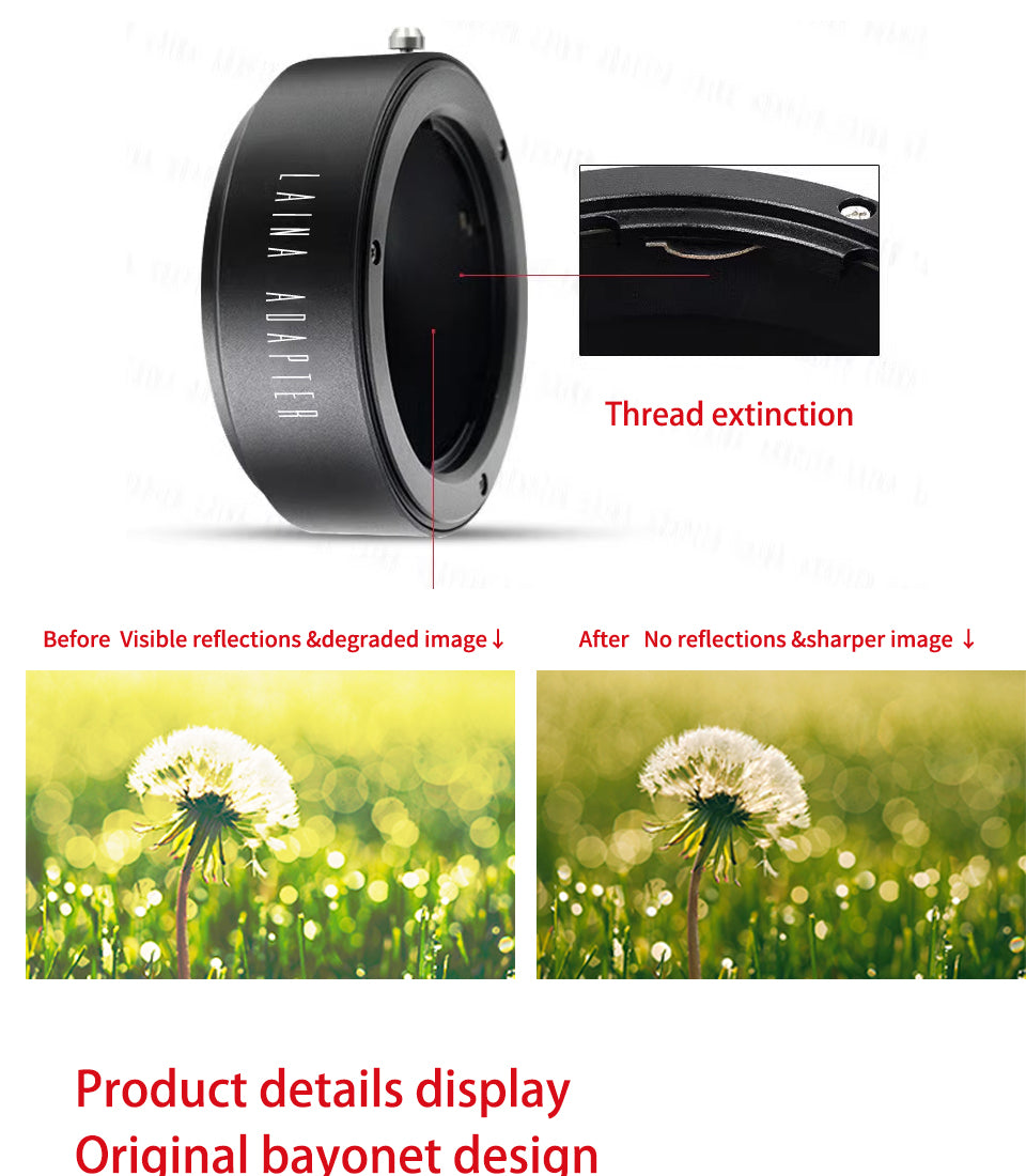Leina is suitable forNIKON AIS F-port to Sigma Panasonic S1 SL FP Leica T adapter ring