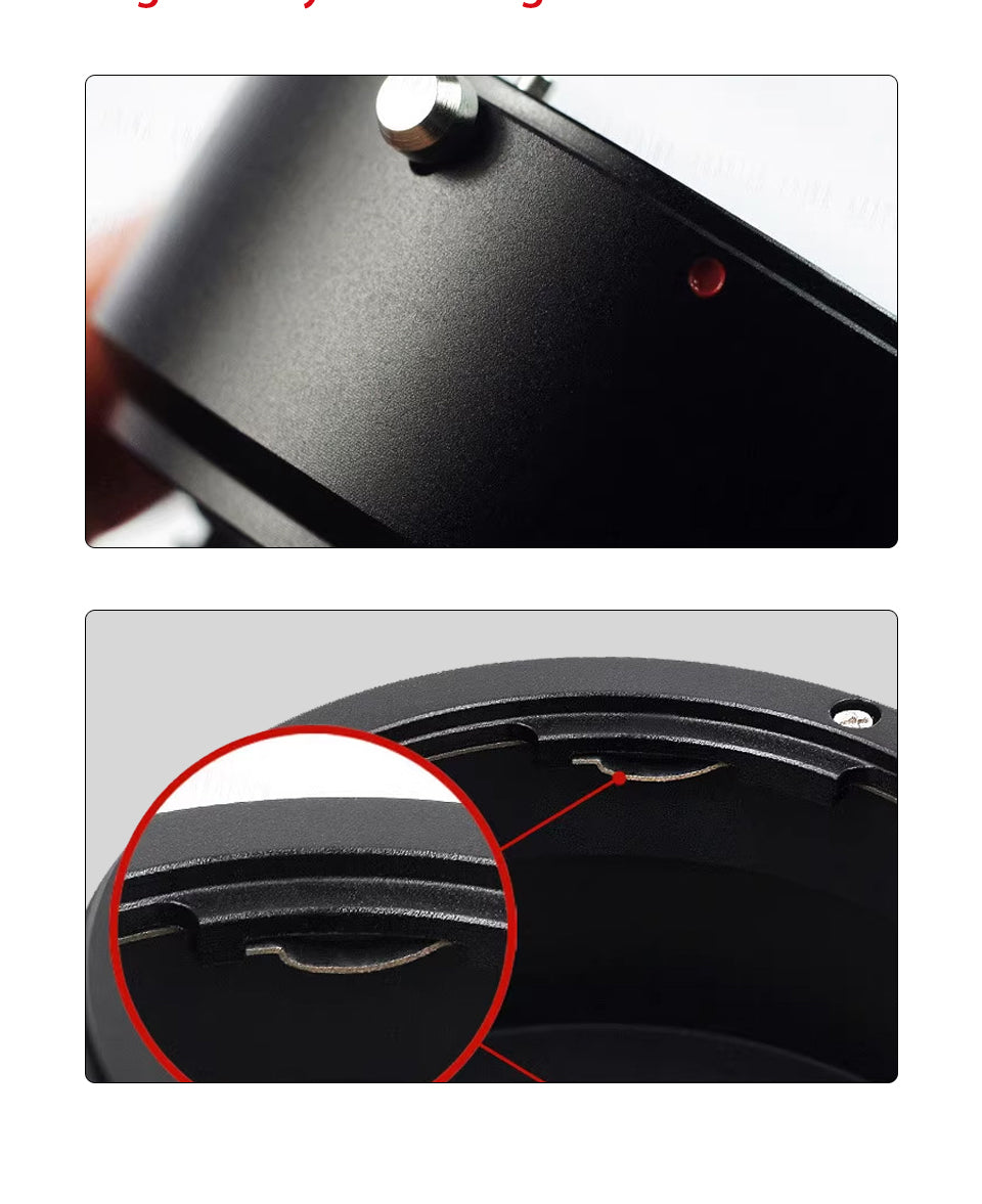 Leina is suitable forNIKON AIS F-port to Sigma Panasonic S1 SL FP Leica T adapter ring