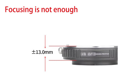 Laina adapter ring is suitable for Nikon NIKON AI F-mount lens to Pentax PK DSLR adapter