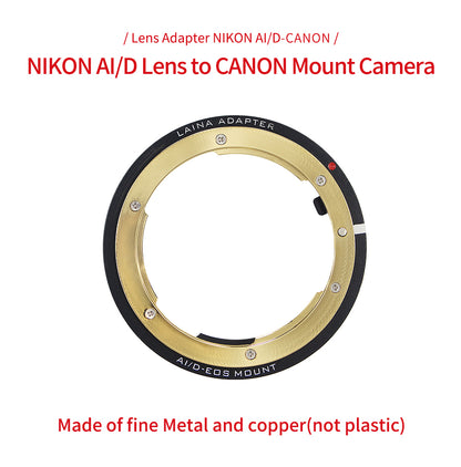 Nikon AIS D lens to Canon CANON EF camera