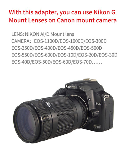 Nikon AIS D lens to Canon CANON EF camera