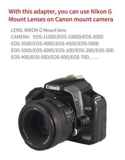 NIKON AI G automatic lens to EF EOS