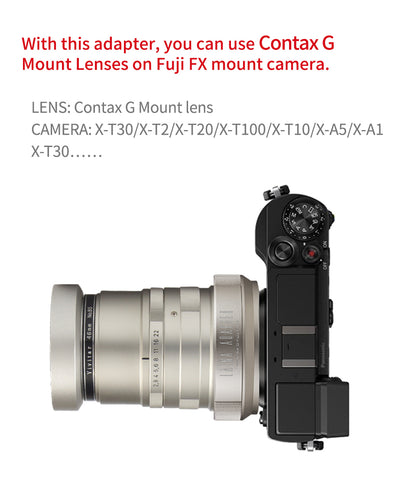 Laina is suitable for exporting Contax G35 G90 G45 G lens to Fuji FX XF camera