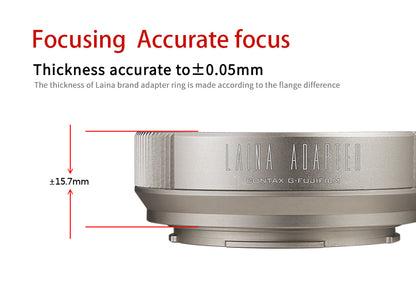 Laina is suitable for exporting Contax G35 G90 G45 G lens to Fuji FX XF camera