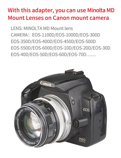 MINOLTA MD MC to Canon EOS EF BMCC