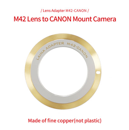 M42 lens to Canon EOS SLR adapter ring